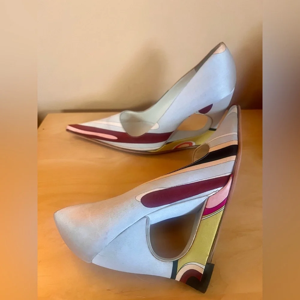 Emilio Pucci Stilettos with Cut-Out Heel - New